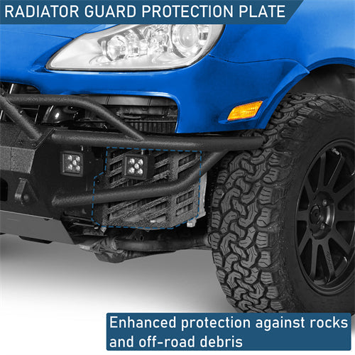 Radiator Guard Protection Plate Kit For 2008-2010 Porsche Cayenne 957 - Landshaker4x4