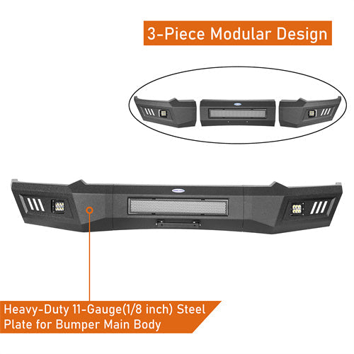 19-24 Ram 1500 Front Full-Width Bumper (Excluding EcoDiesel, Rebel & TRX, Classic Models) - LandShaker