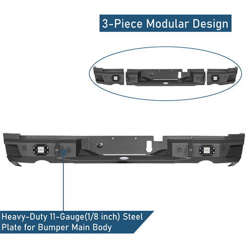 19-25 Ram 1500 Rear Bumper (Excluding 19-25 Ram 1500 Classic Models) - LandShaker