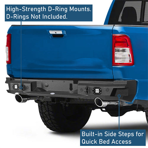 19-25 Ram 1500 Rear Bumper (Excluding 19-25 Ram 1500 Classic Models) - LandShaker