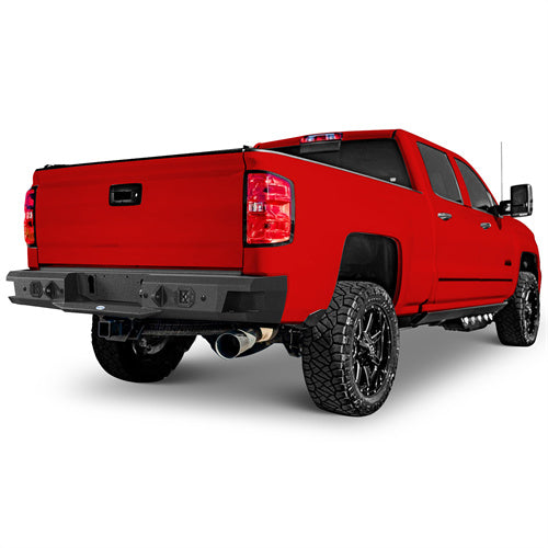 Rear Bumper For 2011-2019 Chevy Silverado 2500HD/3500HD & GMC Sierra 2500HD/3500HD - Landshaker4x4