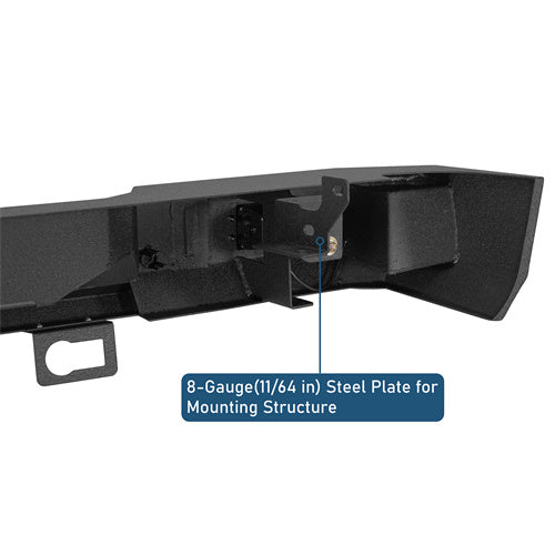 Off-Road Rear Bumper w/ LED spotlights For 2007-2018 Chevy Silverado 1500