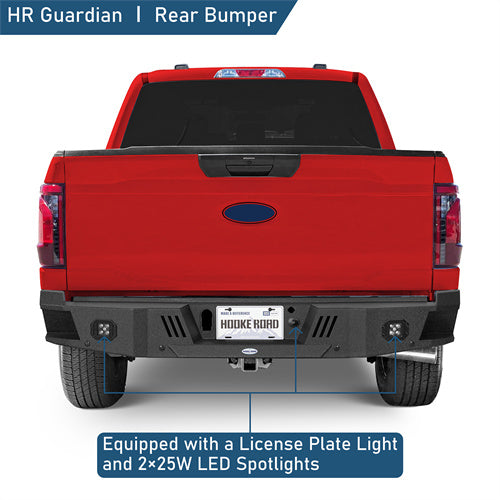Aftermarket Guardian I Rear Bumper For 2021-2025 Ford F-150(Excluding Raptor & Tremor) - LandShaker