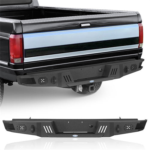 Aftermarket Rear Bumper For 1992-1996 Ford F-150 F-250 F-350 - Landshaker4x4