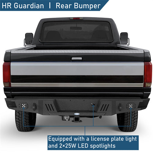 Aftermarket Rear Bumper For 1992-1996 Ford F-150 F-250 F-350 - Landshaker4x4