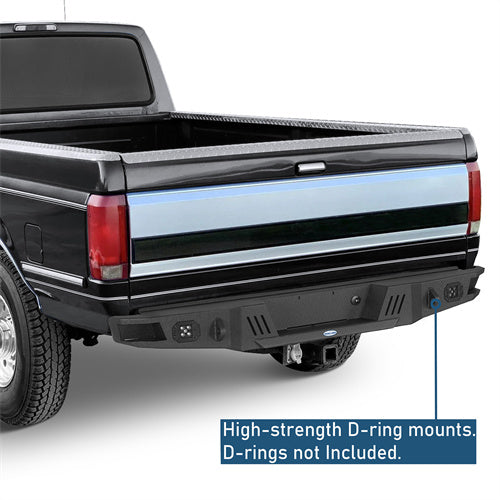 Aftermarket Rear Bumper For 1992-1996 Ford F-150 F-250 F-350 - Landshaker4x4