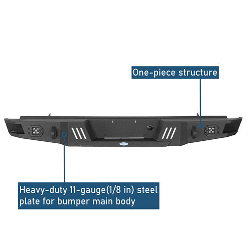 Aftermarket Rear Bumper For 1992-1996 Ford F-150 F-250 F-350 - Landshaker4x4