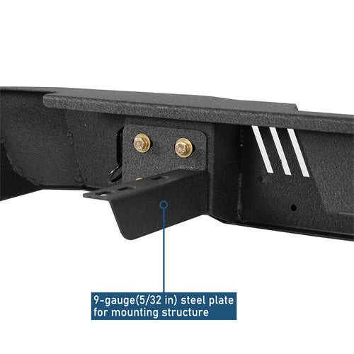 Off-Road Rear Bumper w/ LED Spotlights For 1993-2011 Ford Ranger Fleetside - Landshaker4x4