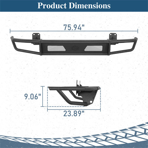 Basion Tube Rear Bumper For 2008-2010 Porsche Cayenne 957 - Landshaker4x4