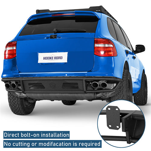 Basion Tube Rear Bumper For 2008-2010 Porsche Cayenne 957 - Landshaker4x4