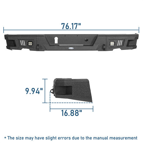 Full WidthFront Bumper & Rear Bumper(13-18 Dodge Ram 1500,Excluding Rebel)-LandShaker
