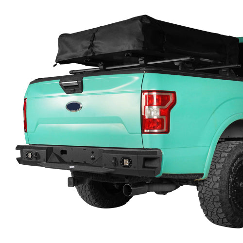 Rear Bumper w/ LED Floodlights (18-20 Ford F-150, Excluding Raptor) - LandShaker