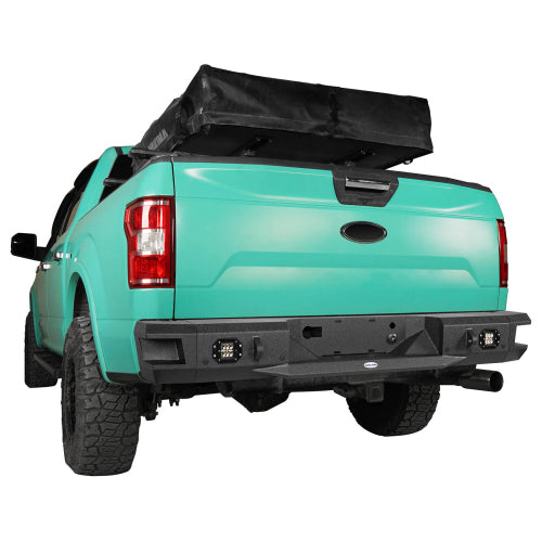 Rear Bumper w/ LED Floodlights (18-20 Ford F-150, Excluding Raptor) - LandShaker