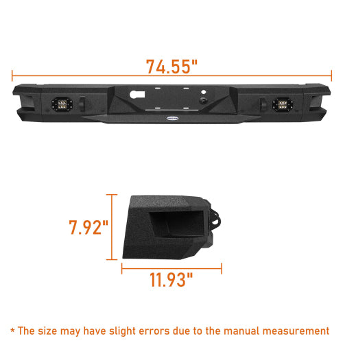 Rear Bumper w/ LED Floodlights (18-20 Ford F-150, Excluding Raptor) - LandShaker