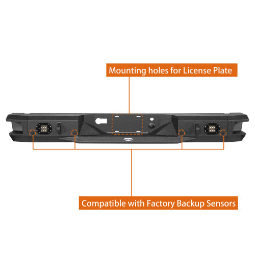 Rear Bumper w/ LED Floodlights (18-20 Ford F-150, Excluding Raptor) - LandShaker