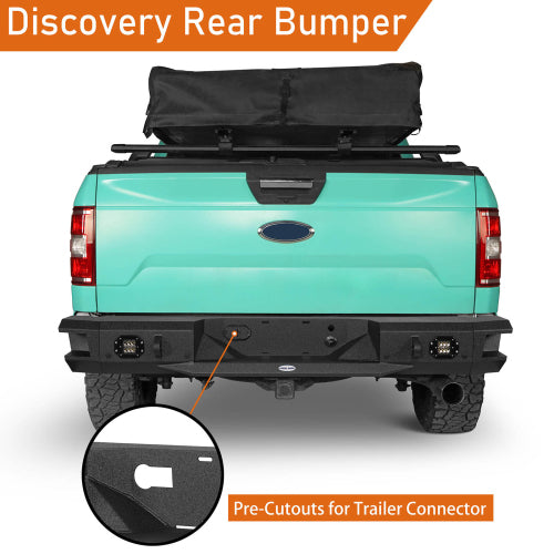Rear Bumper w/ LED Floodlights (18-20 Ford F-150, Excluding Raptor) - LandShaker