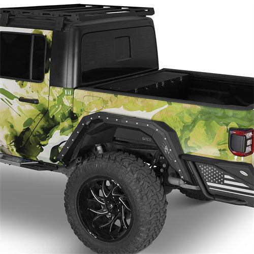 Armour Style Rear Fender Flares For 2020-2025 Jeep Gladiator JT - Ultralisk4x4