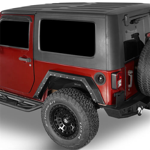 Bulwark Rear Fender Flares For 2007-2018 Jeep Wrangler JK 2-Door - LandShaker