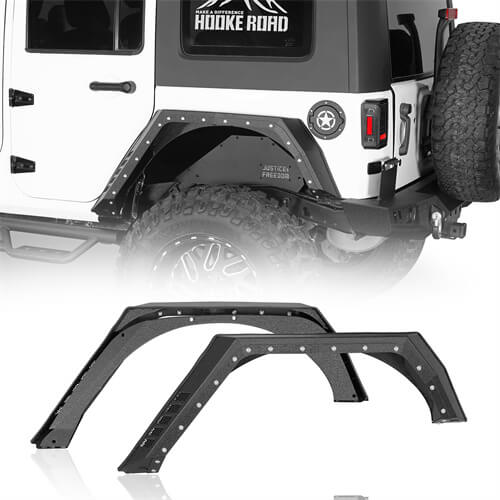 Bulwark Rear Fender Flares For 2007-2018 Jeep Wrangler JK 4-Door - LandShaker