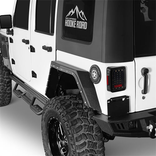 Bulwark Rear Fender Flares For 2007-2018 Jeep Wrangler JK 4-Door - LandShaker