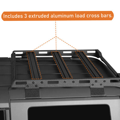 Rear Half Roof Rack (21-24 Ford Bronco 4-Door Hardtop) - LandShaker
