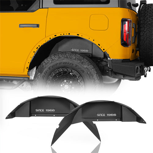 Rear Inner Fender Liners (21-24 Ford Bronco, Excluding Raptor) - LandShaker
