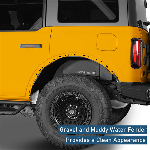 Rear Inner Fender Liners (21-24 Ford Bronco, Excluding Raptor) - LandShaker