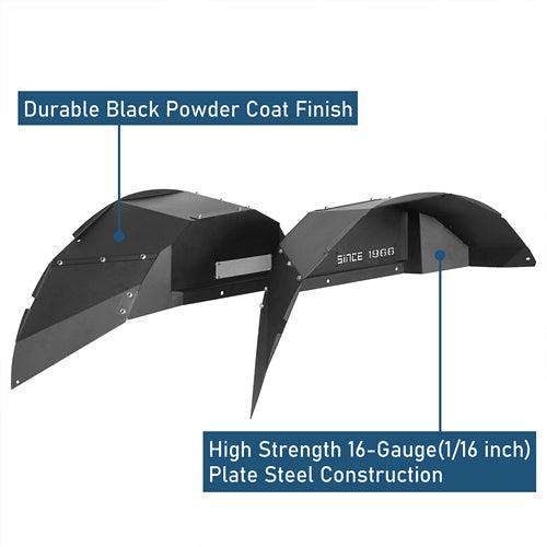 Rear Inner Fender Liners (21-24 Ford Bronco, Excluding Raptor) - LandShaker