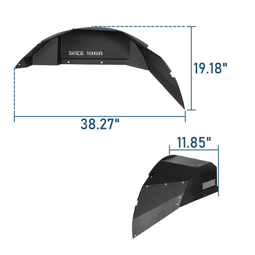 Rear Inner Fender Liners (21-24 Ford Bronco, Excluding Raptor) - LandShaker