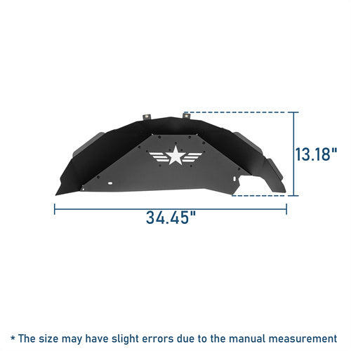 Off-road Aluminum Rear Inner Fender Liners For 2007-2018 Jeep Wrangler JK - Landshaker4x4