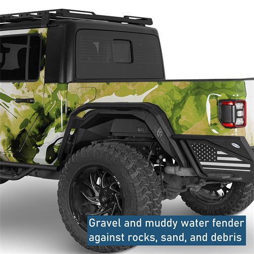 Rear Inner Fender Liners For 2018-2025 Jeep Wrangler JL / Gladiator JT - landshaker