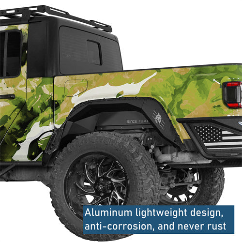 Rear Inner Fender Liners For 2018-2025 Jeep Wrangler JL / Gladiator JT - landshaker