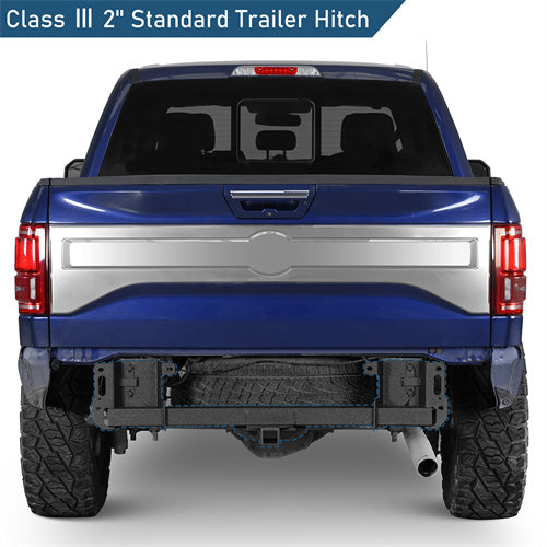 Class III Receiver Hitch with 2" Square Receiver Opening For 2015-2025 Ford F-150 - Landshaker4x4