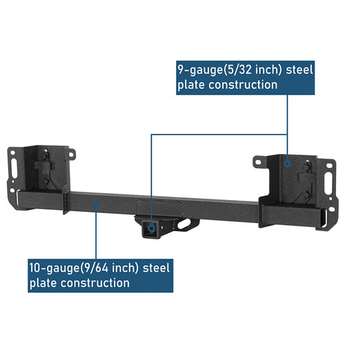 Class III Receiver Hitch with 2" Square Receiver Opening For 2015-2025 Ford F-150 - Landshaker4x4