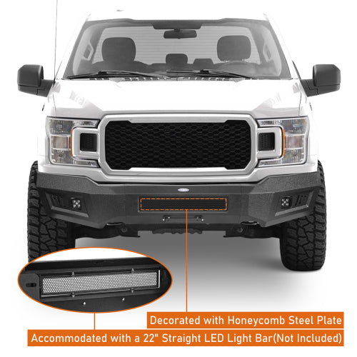 Replacement Full-Width Front Bumper (18-20 Ford F-150, Excluding Raptor) - LandShaker