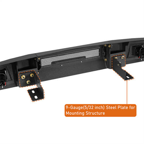 Road Trip Front Bumper w/ LED spotlights included For 1988-1998 Chevy C/K 1500 2500 3500 - LandShaker