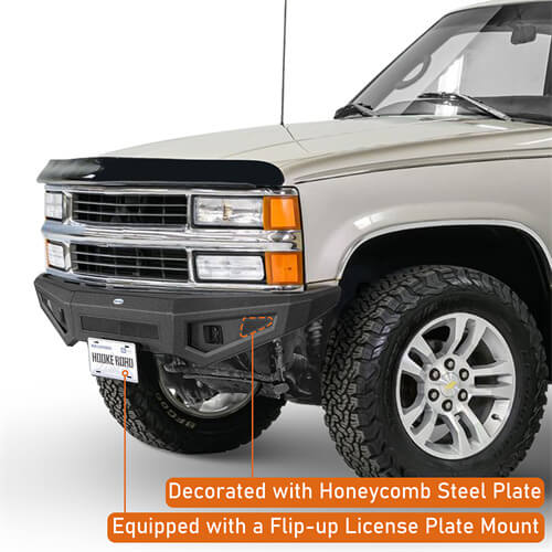 Road Trip Front Bumper For 1988-1998 Chevy C/K 1500 2500 3500 & GMC Sierra 1500 2500 3500 - LandShaker4x4