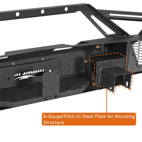 Road Trip Front Bumper w/ LED Spotlights For 2007-2013 Chevy Silverado 1500 2nd Generation - LandShaker
