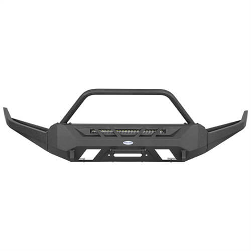 Road Trip Front Bumper w/ Winch Plate For 2016-2023 Toyota Tacoma 3rd Gen - Ultralisk4x4