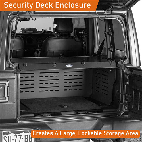 Road Trip Security Deck Enclosure For 2018-2023 Jeep Wrangler JL 2-Door - LandShaker