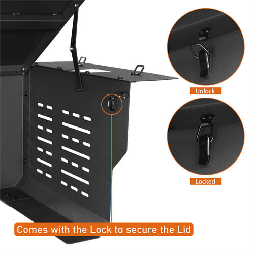 Road Trip Security Deck Enclosure For 2018-2023 Jeep Wrangler JL 2-Door - LandShaker