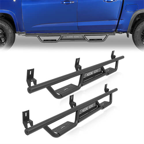 Road Trip Nerf Side Step Bars For 2015-2025 Chevy Colorado Crew Cab & GMC Canyon Crew Cab - LandShaker