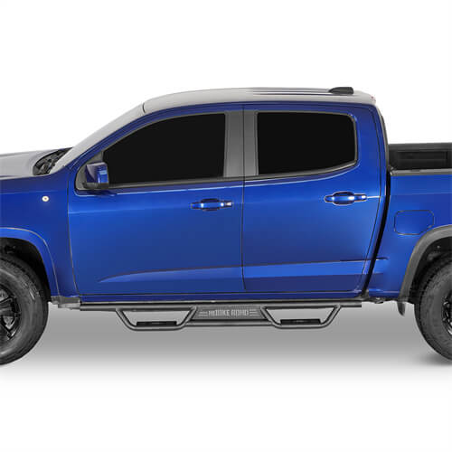 Road Trip Nerf Side Step Bars For 2015-2025 Chevy Colorado Crew Cab & GMC Canyon Crew Cab - LandShaker