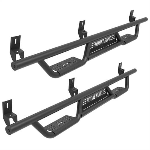 Road Trip Nerf Side Step Bars For 2015-2025 Chevy Colorado Crew Cab & GMC Canyon Crew Cab - LandShaker