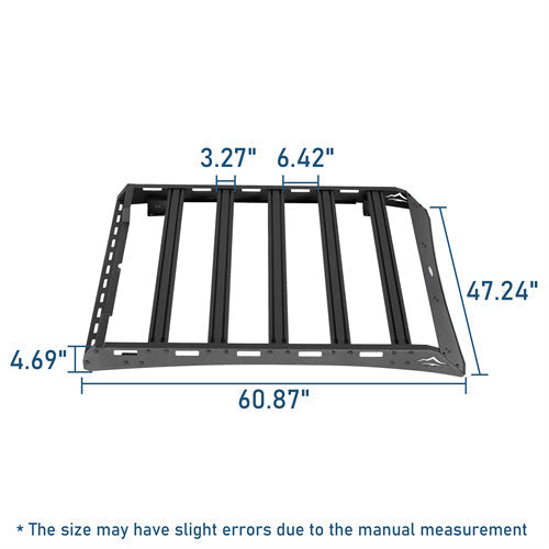 Road Trip Versatile Roof Rack For 2015-2022 with Chevy Colorado GMC Canyon Crew Cab - LandShaker4x4