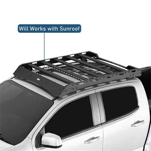 Road Trip Versatile Roof Rack For 2015-2022 with Chevy Colorado GMC Canyon Crew Cab - LandShaker4x4