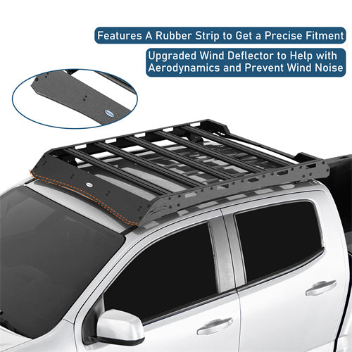 Road Trip Versatile Roof Rack For 2015-2022 with Chevy Colorado GMC Canyon Crew Cab - LandShaker4x4