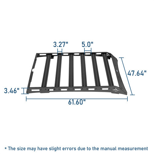 Road Trip Versatile Roof Rack For 2005-2023 Toyota Tacoma Double Cab - LandShaker4x4