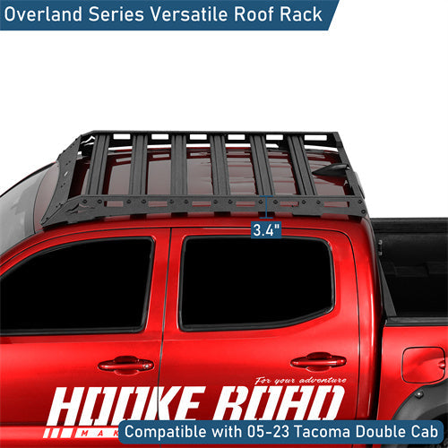 Road Trip Versatile Roof Rack For 2005-2023 Toyota Tacoma Double Cab - LandShaker4x4