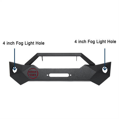 Rock Crawler Stubby Front Bumper & Different Trail Rear Bumper Combo(07-18 Jeep Wrangler JK JKU)-LandShaker